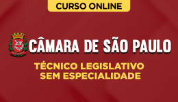 Curso online Curso Câmara de São Paulo - Técnico Legislativo - Sem Especialidade - Nova Concursos