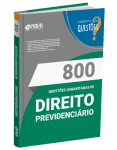 Produto Livro 800 Questões Gabaritadas de Direito Previdenciário - Nova Concursos