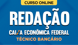 Capa do produto Curso Completo de Redação para Caixa - Técnico Bancário Novo
