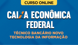 Curso online Curso Caixa - Técnico Bancário Novo - Tecnologia da Informação - Nova Concursos