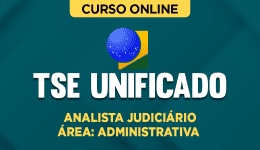 Capa do produto Curso TSE - Unificado - Analista Judiciário - Área Administrativa 