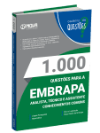 Produto Livro 1.000 Questões Gabaritadas para EMBRAPA - Analista, Técnico e Assistente (Conhecimentos Gerais) - Nova Concursos