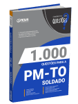 Produto Livro 1.000 Questões Gabaritadas para a PM-TO - Soldado - Nova Concursos