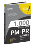 Produto Livro 1.000 Questões Gabaritadas para a PM-PR - Soldado - Nova Concursos