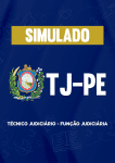 Apostila Simulado - TJ-PE - Técnico Judiciário - Função Judiciária - Nova Concursos