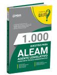 Produto Livro 1.000 Questões Gabaritadas para o ALEAM - Agente Legislativo - Assistente Técnico Administrativo - Nova Concursos