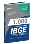 Produto Livro 1.000 Questões Gabaritadas para o IBGE - Recenseador, Agente Censitário Municipal e Agente Censitário Supervisor - Nova Concursos