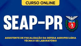 Curso online Curso SEAP-PR - Assistente de Fiscalização da Defesa Agropecuária - Técnico de Laboratório - Nova Concursos