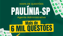 Produto Mapa de Questões Online - Pref. Paulínia-SP - Agente Administrativo - 6 Mil Questões - Nova Concursos