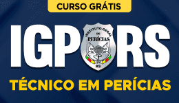 Capa do produto Curso Grátis IGP-RS - Técnico em Perícias