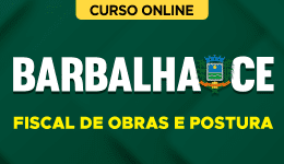 Capa do produto Curso Prefeitura de Barbalha-CE 2026 - Fiscal de Obras e Postura