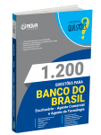 Produto Livro 1.200 Questões Gabaritadas para o Banco do Brasil 2026 - Escriturário - Agente Comercial e Agente de Tecnologia - Nova Concursos