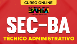 Curso online Curso SEC-BA 2026 - Técnico Administrativo - Nova Concursos