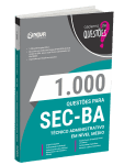 Produto Livro 1000 Questões Gabaritadas para SEC-BA - Técnico Administrativo em Nível Médio - Nova Concursos