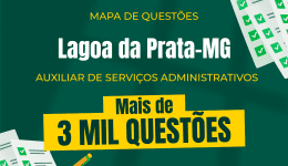 Produto Mapa de Questões Online - Pref. Lagoa da Prata- Auxiliar Serviços Adm - 3 Mil Questões - Nova Concursos
