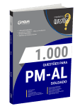 Produto Livro 1000 Questões Gabaritadas para PM-AL - Soldado - Nova Concursos