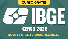 Capa do produto Curso Grátis - IBGE Censo 2026 - Agente Operacional Regional