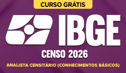 Capa do produto Curso Grátis - IBGE Censo 2026 - Analista Censitário (Conhecimentos Básicos)