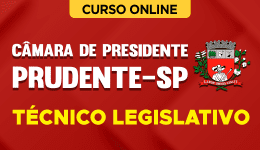 Capa do produto Curso Câmara de Presidente Prudente - SP 2026 - Técnico Legislativo