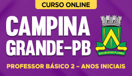Capa do produto Curso Prefeitura de Campina Grande - PB 2026 - Professor Básico 2 – Anos Iniciais