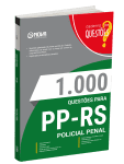 Produto Livro 1000 Questões Gabaritadas para PP-RS - Policial Penal - Nova Concursos