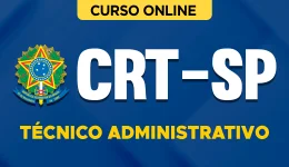 Capa do produto Curso CRT-SP 2026 - Técnico Administrativo 
