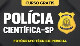 Capa do produto Curso Grátis Polícia Científica-SP - Fotógrafo Técnico-Pericial
