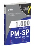 Produto Livro 1000 Questões Gabaritadas para PM-SP - Aluno-Oficial - Nova Concursos
