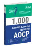 Produto Livro 1.000 Questões Gabaritadas do Instituto AOCP - Nova Concursos