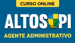 Capa do produto Curso Prefeitura de Altos - PI 2026 - Agente Administrativo