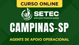 Curso online Curso SETEC Campinas-SP - Agente de Apoio Operacional - Nova Concursos