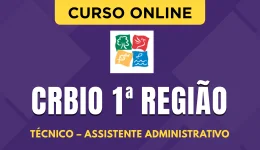 Capa do produto Curso CRBio 1ª Região 2026 - Técnico - Assistente Administrativo